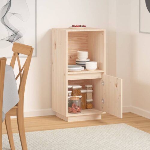Pine Wood Sideboard Buffet Cabinet Storage Drawers Doors Pantry Kitchen Cupboard - Image 7