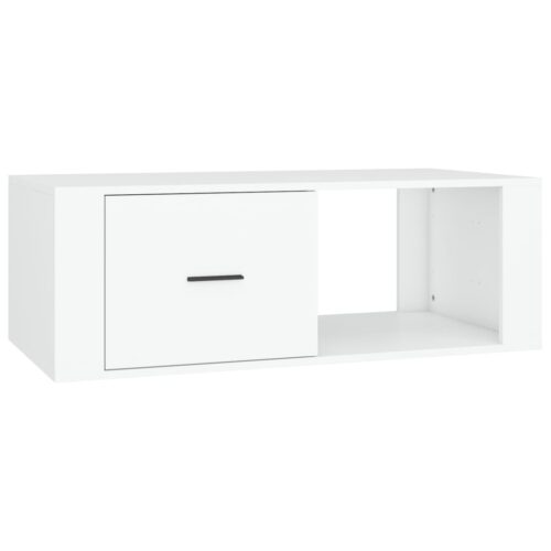 Coffee Table White 100x50.5x35cm Engineered Wood - Image 2