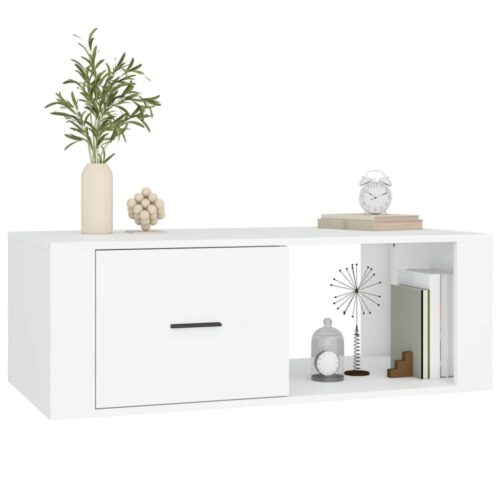 Coffee Table White 100x50.5x35cm Engineered Wood - Image 4