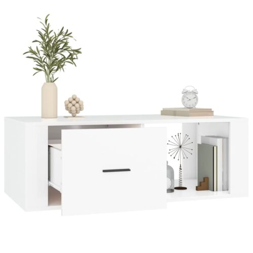 Coffee Table White 100x50.5x35cm Engineered Wood - Image 5