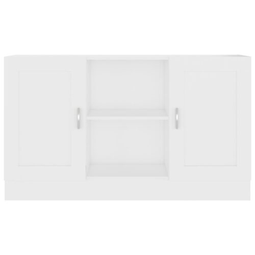 Sideboard White 120x30.5x70cm Engineered Wood - Image 5
