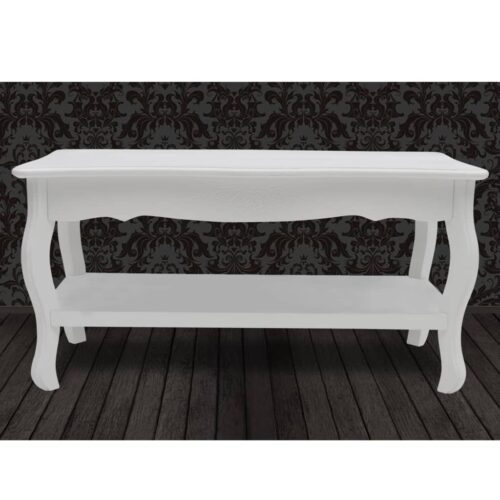 Coffee Table 2 Tiers MDF White - Image 4