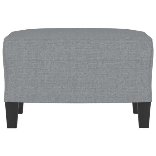 Footstool Light Grey 60x50x41 cm Fabric - Image 3
