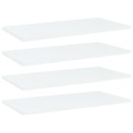 Bookshelf Boards 4pcs White 60x30x1.5cm Engineered Wood