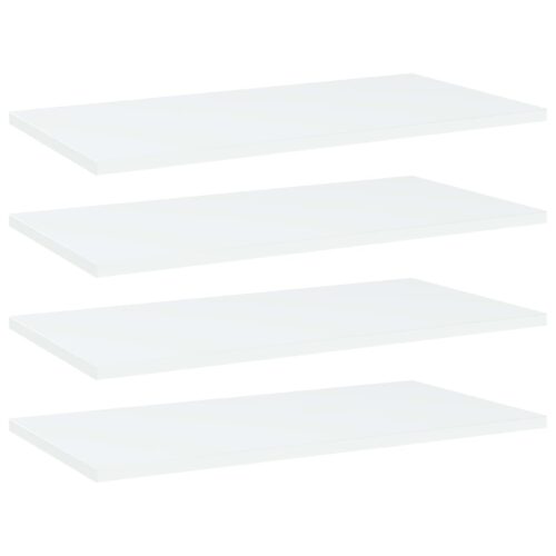 Bookshelf Boards 4pcs White 60x30x1.5cm Engineered Wood