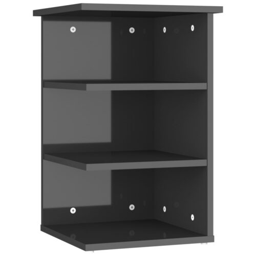 Gloss Wooden Sideboard Cabinet Storage Bookcase Shelf Display Rack Nightstand - Image 2