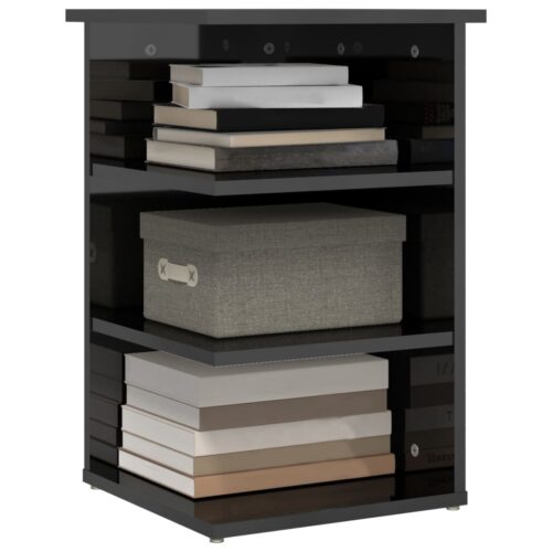 Gloss Wooden Sideboard Cabinet Storage Bookcase Shelf Display Rack Nightstand - Image 4