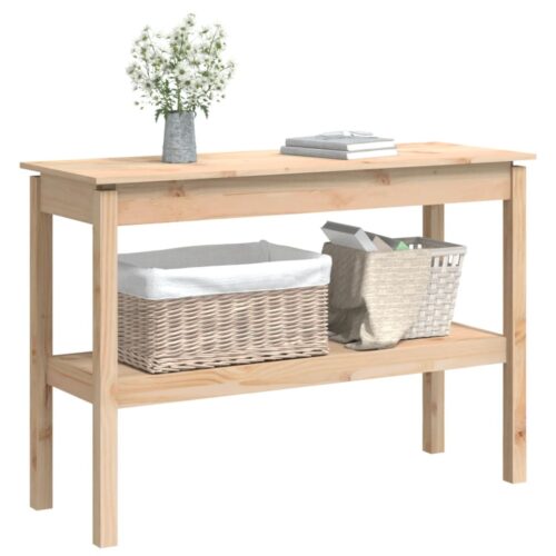 Console Table 110x40x75cm Solid Wood Pine - Image 3