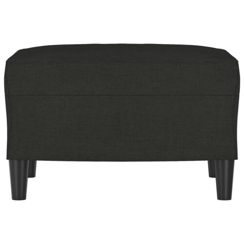 Footstool Black 60x50x41cm Fabric - Image 3