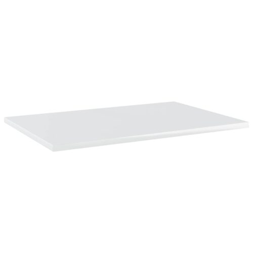Bookshelf Boards 4pcs High Gloss White 60x40x1.5cm Engineered Wood - Image 2