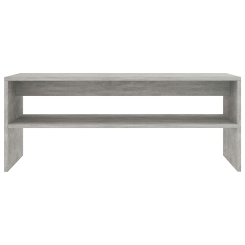 Coffee Table Concrete Grey 100x40x40cm Engineered Wood - Image 4