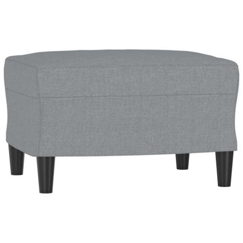 Footstool Light Grey 60x50x41cm Fabric