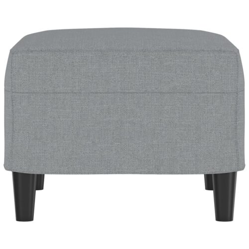 Footstool Light Grey 60x50x41cm Fabric - Image 4