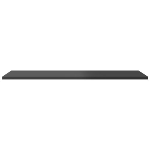 Bookshelf Boards 4pcs High Gloss Grey 80x30x1.5cm Engineered Wood - Image 4