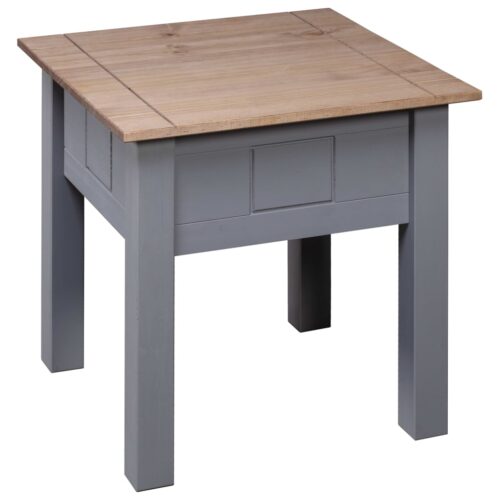 Nightstand Grey 50.5x50.5x52.5cm Pine Panama Range - Image 3
