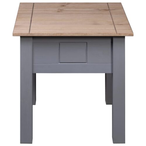 Nightstand Grey 50.5x50.5x52.5cm Pine Panama Range - Image 4