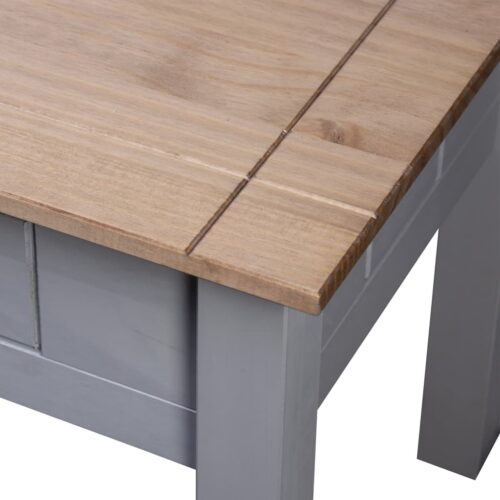 Nightstand Grey 50.5x50.5x52.5cm Pine Panama Range - Image 5