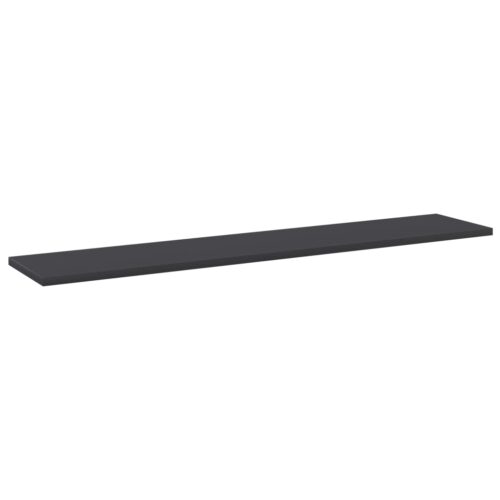 Bookshelf Boards 4pcs Grey 100x20x1.5cm Engineered Wood - Image 2