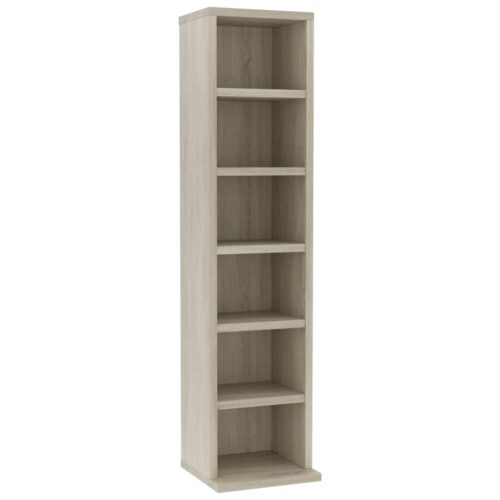 CD Cabinet Sonoma Oak 21x20x88cm Engineered Wood - Image 2
