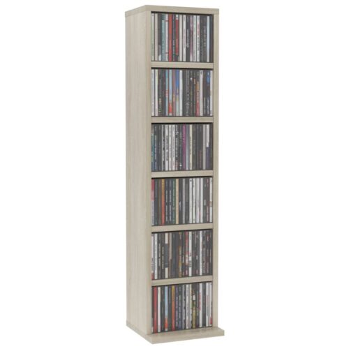 CD Cabinet Sonoma Oak 21x20x88cm Engineered Wood - Image 3