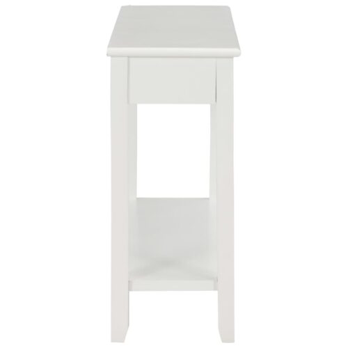 Console Table White 110x35x80cm Wood - Image 5