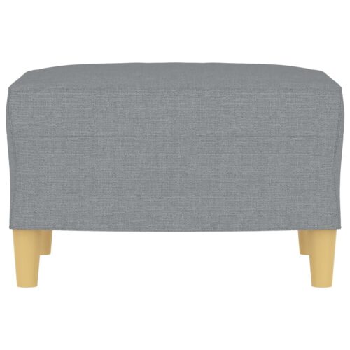 Footstool Grey 60x50x41cm Fabric - Image 3