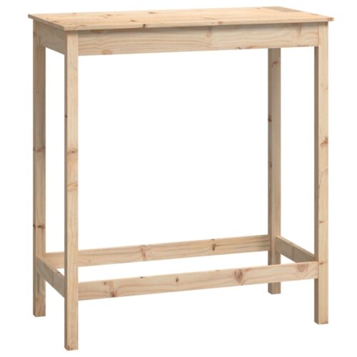 Bar Table 100x50x110cm Solid Wood Pine - Image 2