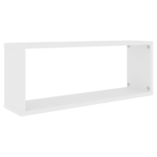 Wall Cube Shelves 4pcs White 60x15x23cm Engineered Wood - Image 4