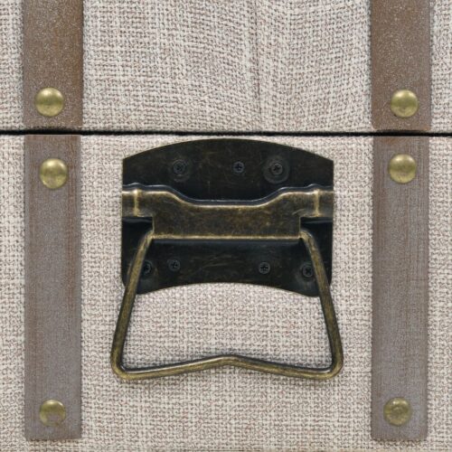 Storage Bench Solid Wood Steel 111x34x37cm - Image 8