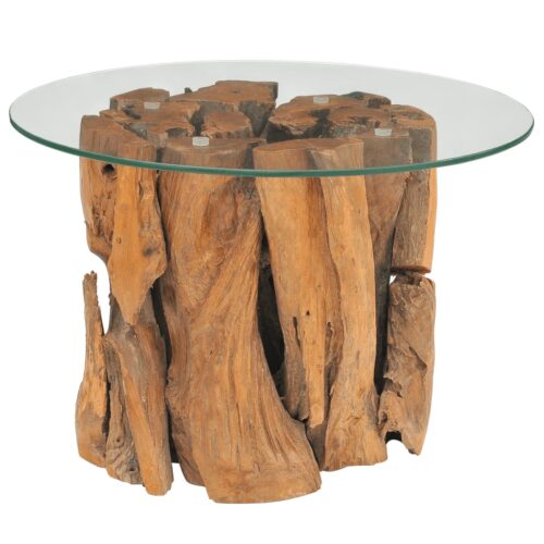 Coffee Table Solid Teak Driftwood 60cm - Image 3