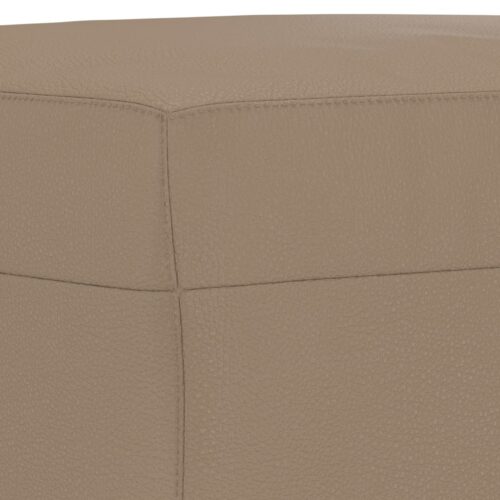 Footstool Cappuccino 70x55x41cm Faux Leather - Image 5