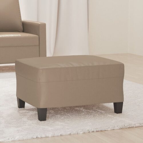 Footstool Cappuccino 70x55x41cm Faux Leather - Image 8