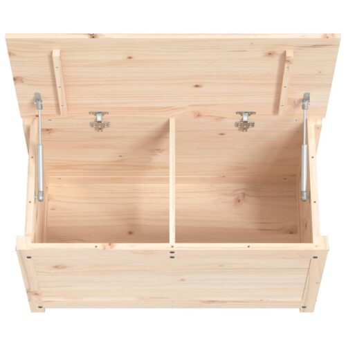 Storage Box 80x40x45.5cm Solid Wood Pine - Image 8