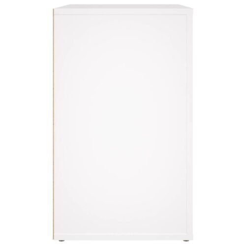 Bedside Cabinet White 50x36x60cm Engineered Wood - Image 8