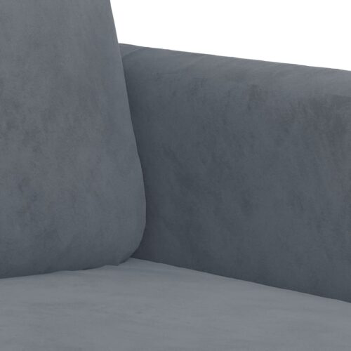 3-Seater Sofa Dark Grey Velvet 180cm - Image 6