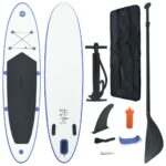 Stand Up Paddle Board Set SUP Surfboard Inflatable Blue White
