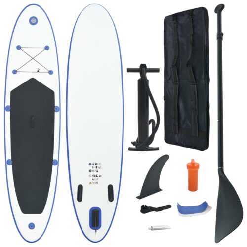 Stand Up Paddle Board Set SUP Surfboard Inflatable Blue White - Image 9
