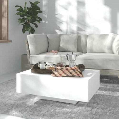 Coffee Table White 85x55x31cm Engineered Wood