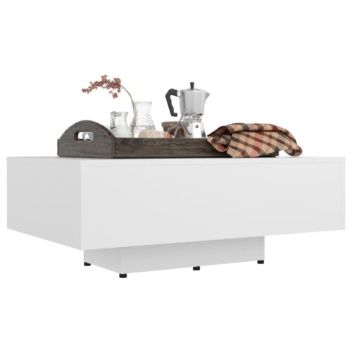 Coffee Table White 85x55x31cm Engineered Wood - Image 5