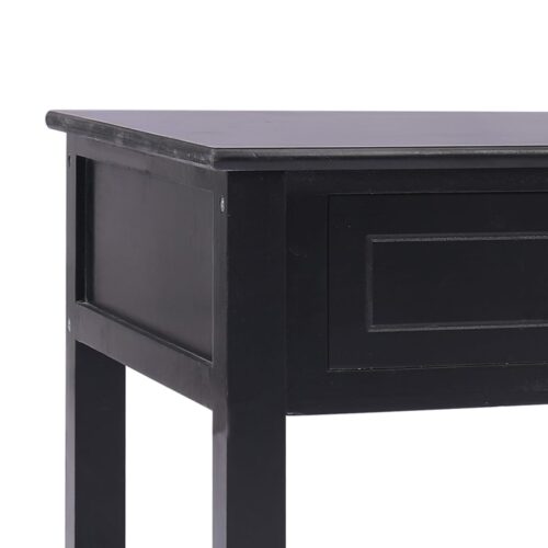 Coffee Table Black 100x50x45cm Wood - Image 7