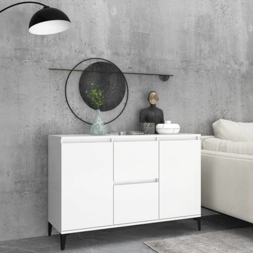 Sideboard White 104x35x70cm Engineered Wood