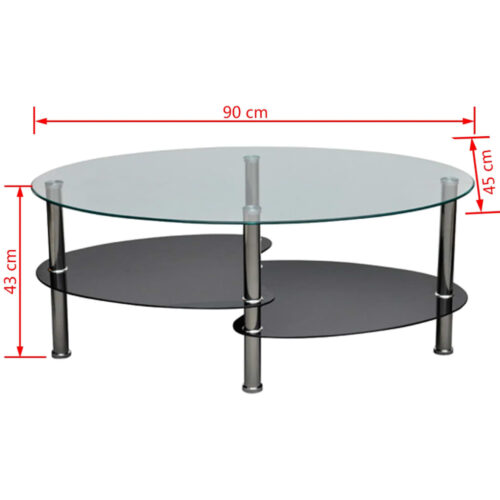 Coffee Table with Exclusive Design Black - Image 4