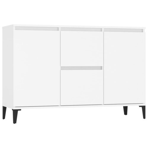 Sideboard White 104x35x70cm Engineered Wood - Image 2