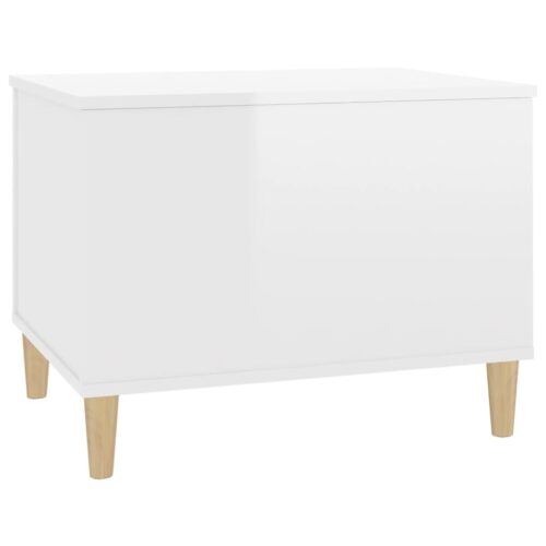 Coffee Table High Gloss White 60x44.5x45cm Engineered Wood - Image 6