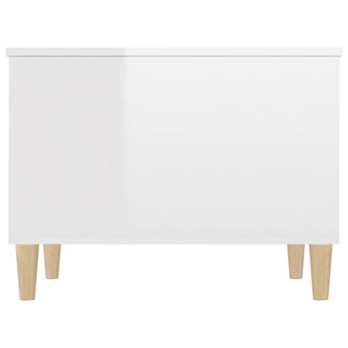 Coffee Table High Gloss White 60x44.5x45cm Engineered Wood - Image 7