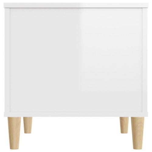 Coffee Table High Gloss White 60x44.5x45cm Engineered Wood - Image 8