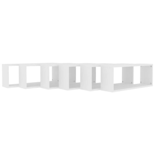 Wall Cube Shelves 6pcs White 60x15x23cm Engineered Wood - Image 7