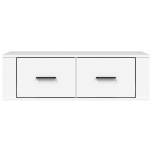 Hanging TV Cabinet White 80x36x25cm Engineered Wood - Image 6