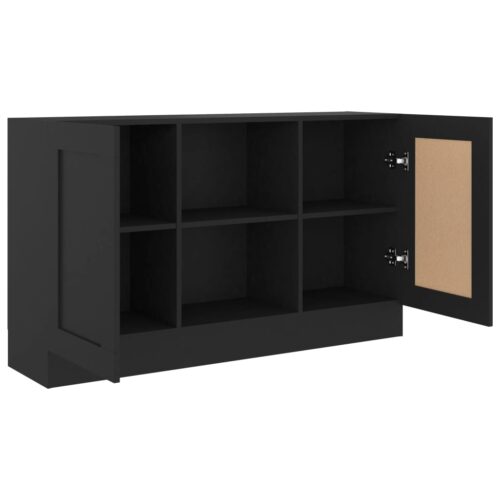 Sideboard Black 120x30.5x70cm Engineered Wood - Image 5