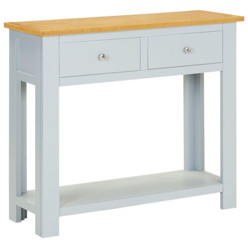 Console Table 83x30x73cm Solid Oak Wood